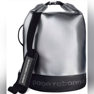 Unisex Paco Rabanne Duffle Bag One Size Silver Black